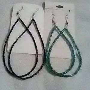 Handmade beaded earrings two sets